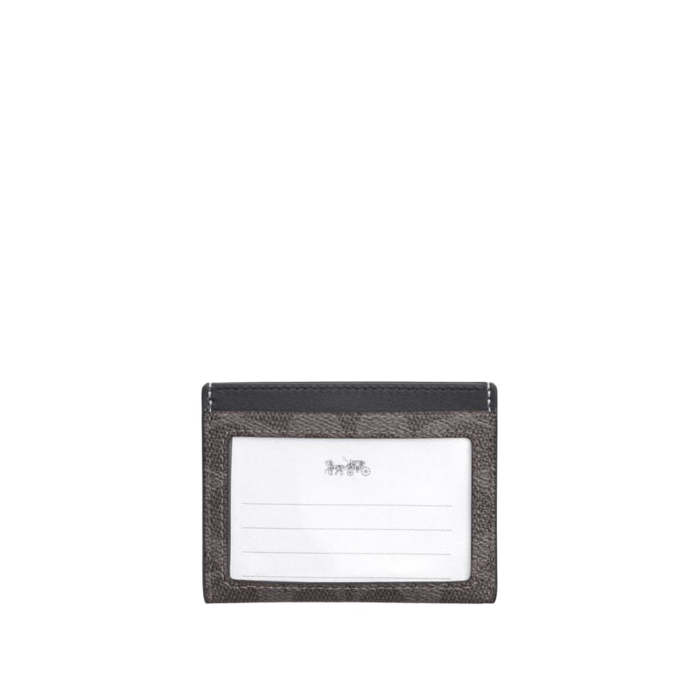 Slim Id Card Case In Signature Canvas