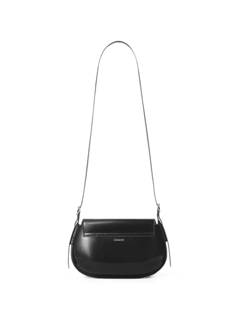 Belly leather shoulder bag