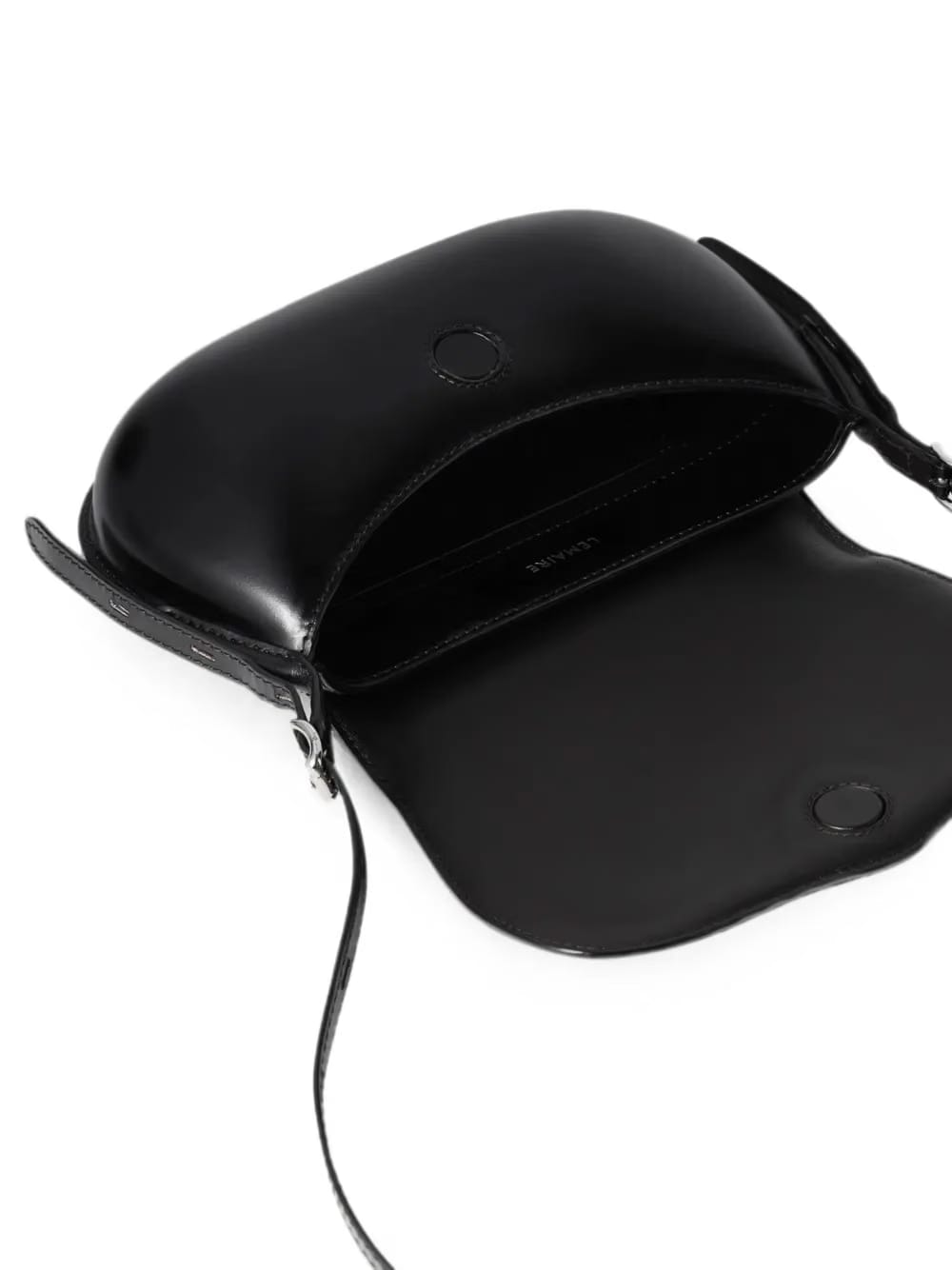 Belly leather shoulder bag