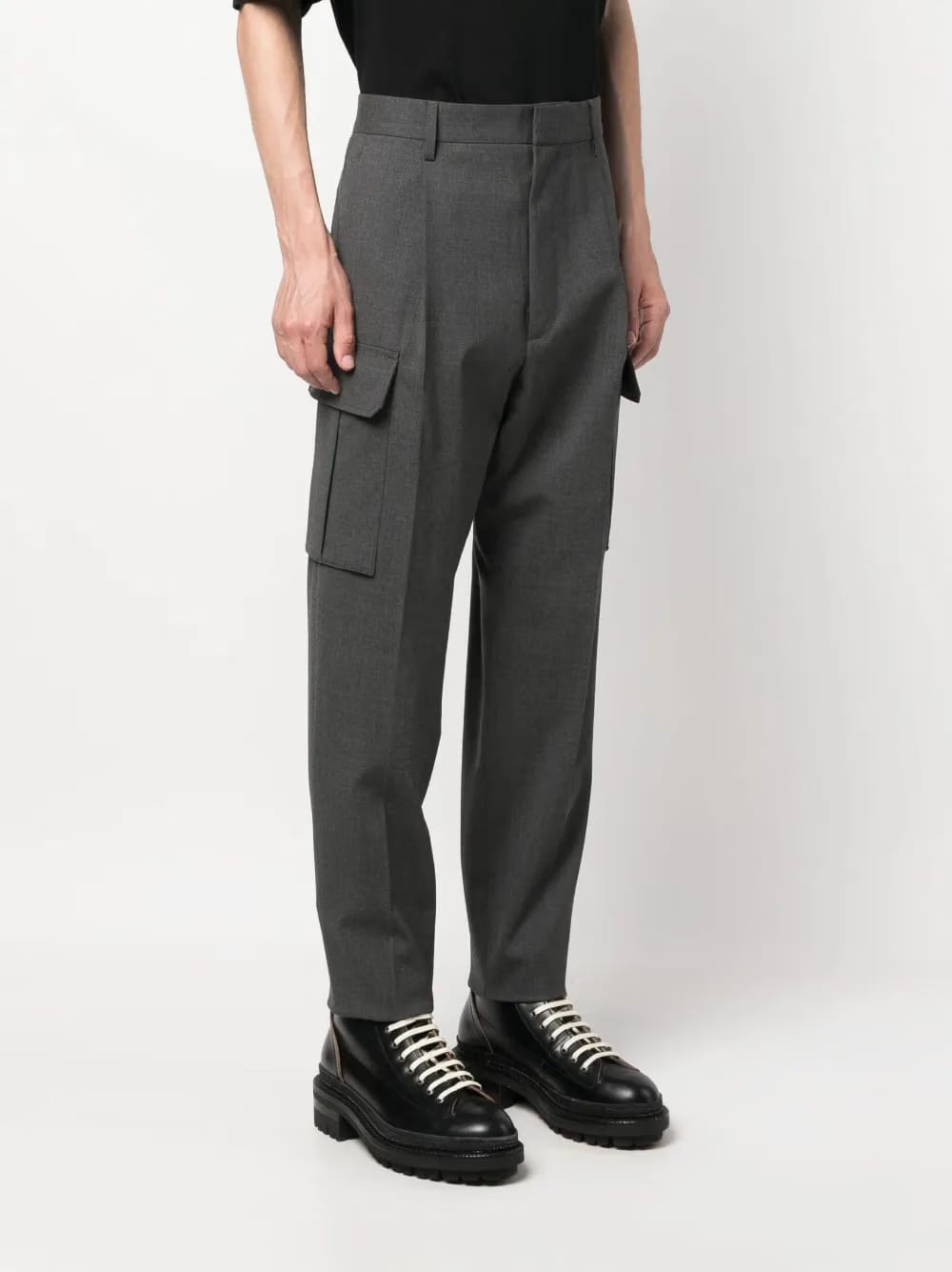 drop-crotch cargo trousers