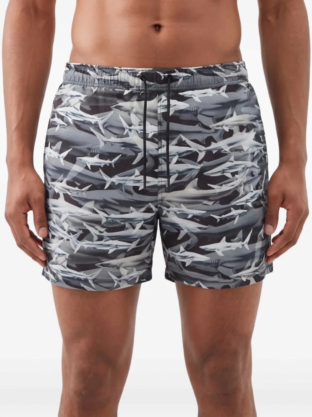 Shark print swim shorts