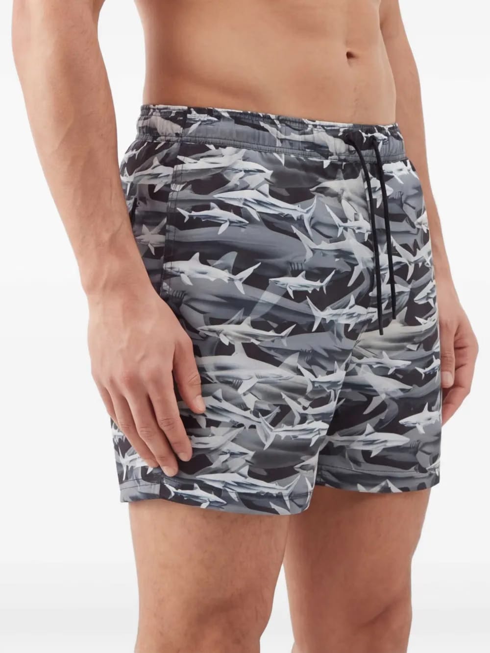 Shark print swim shorts