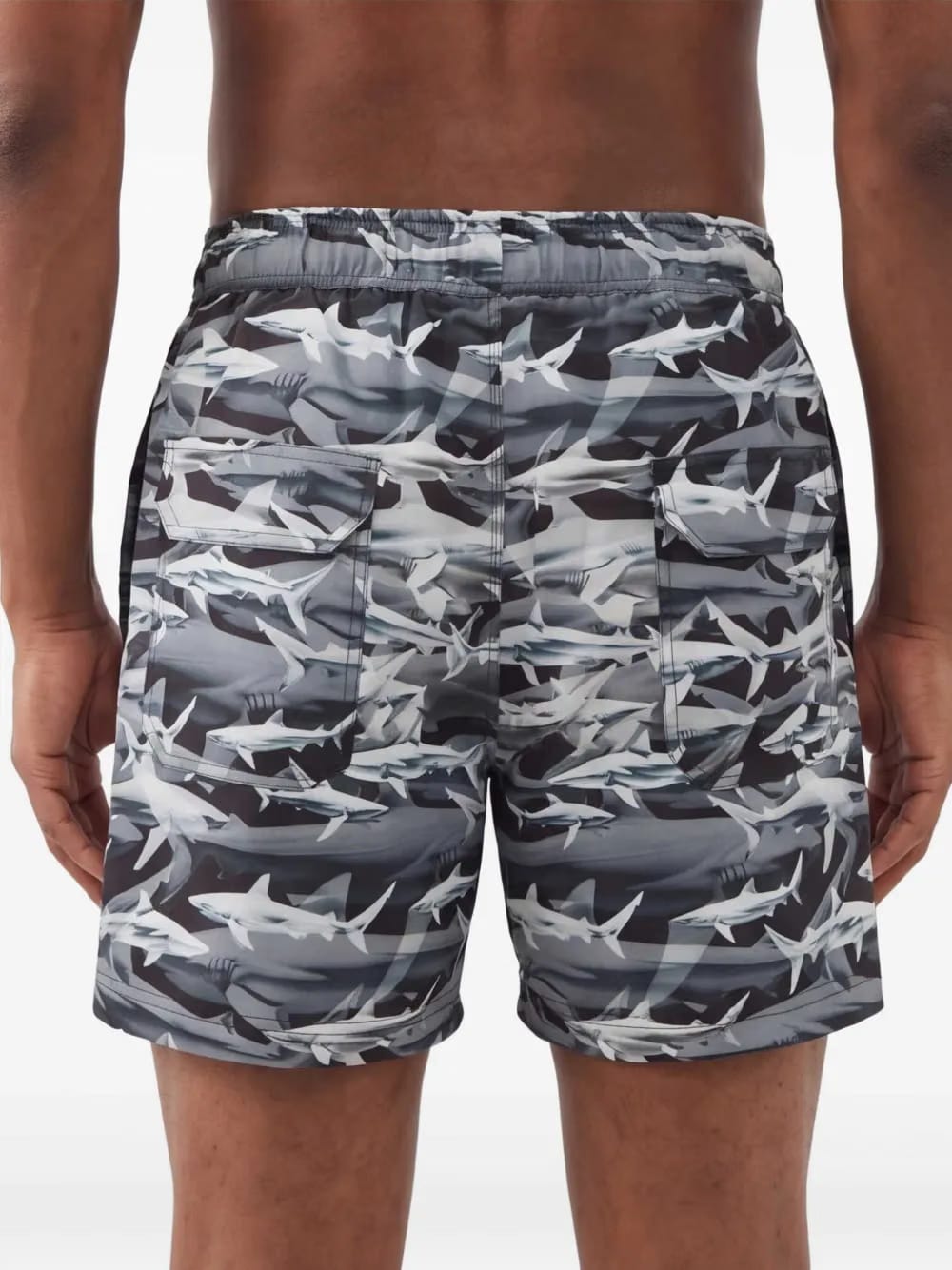 Shark print swim shorts
