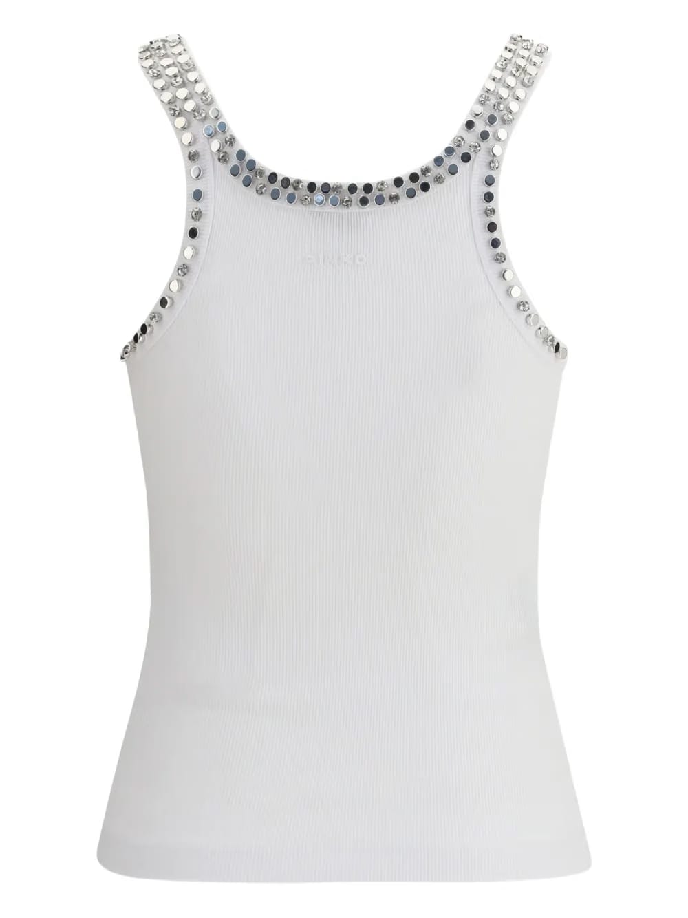 studded ribbed vest