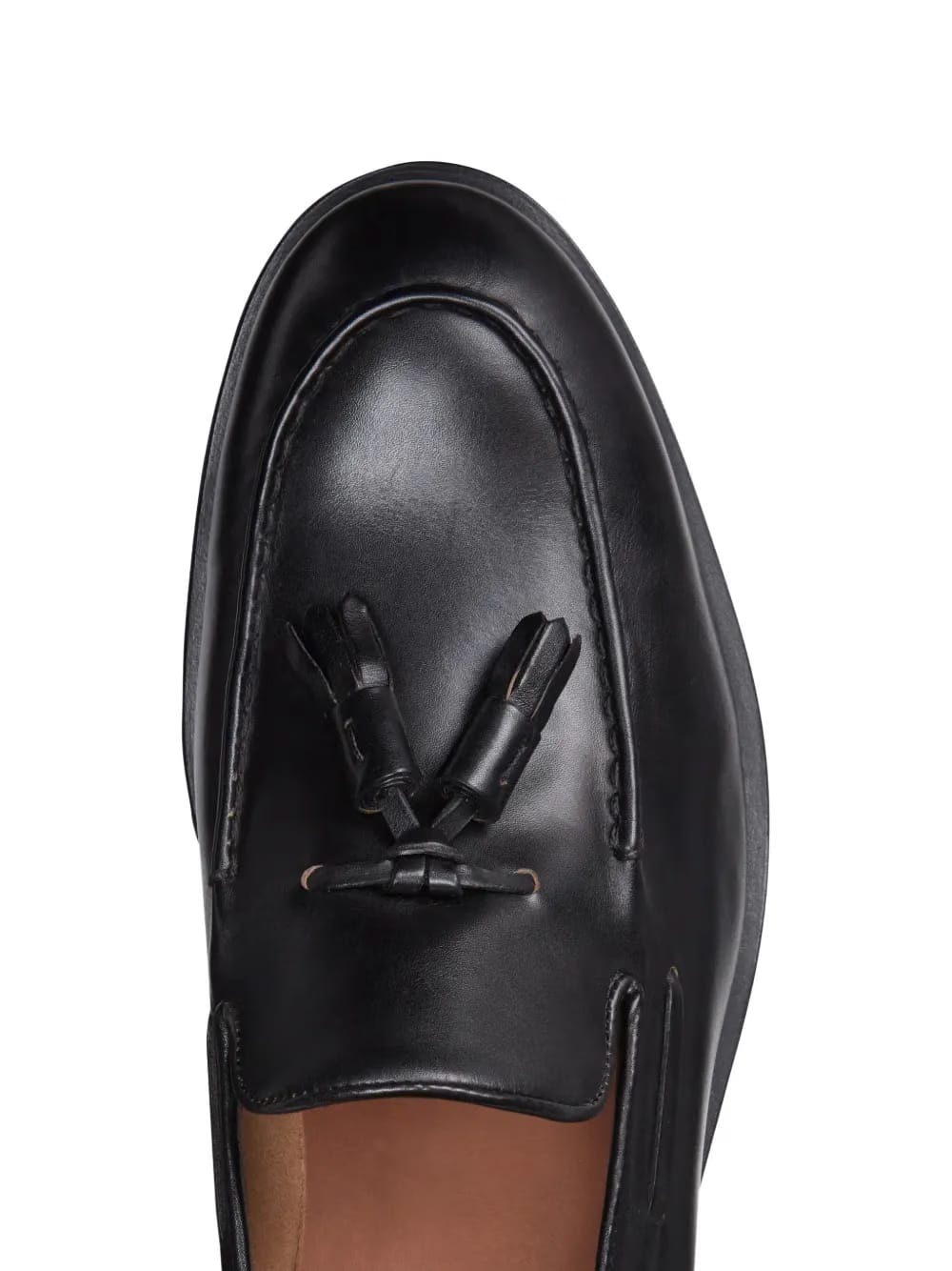 tassel-motif leather loafers