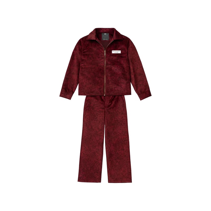 Maroon Suede Set
