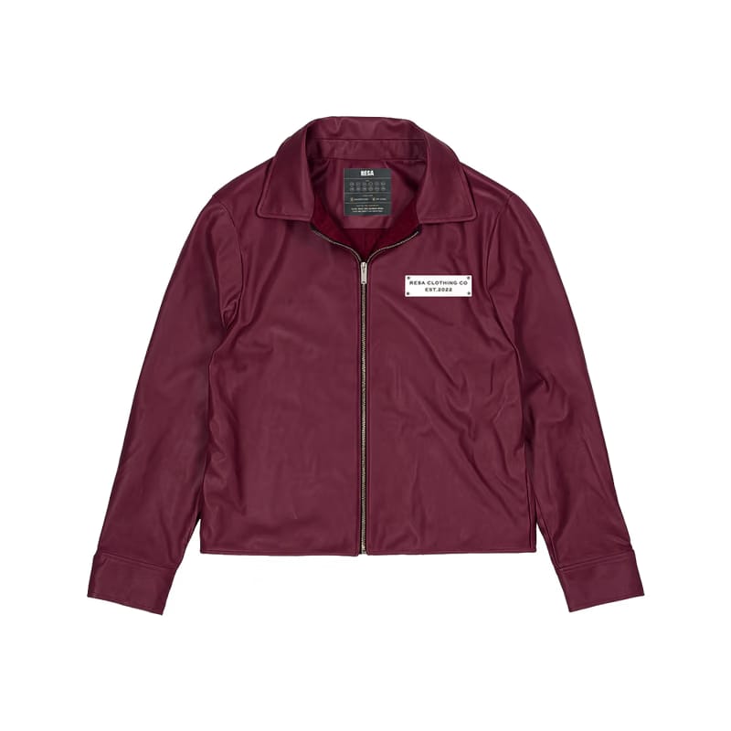 Leather Buttoned Jacket