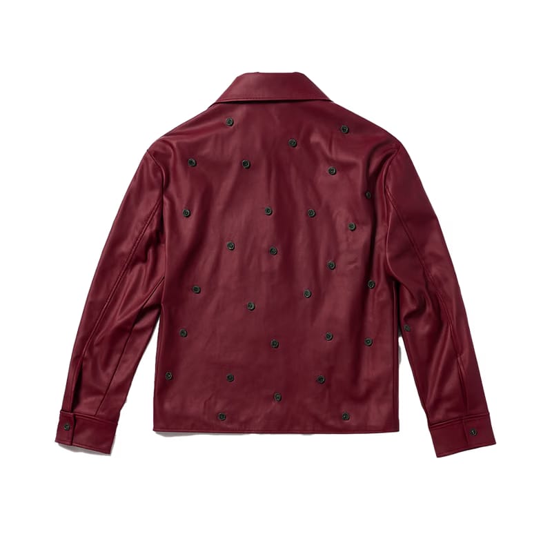 Leather Buttoned Jacket
