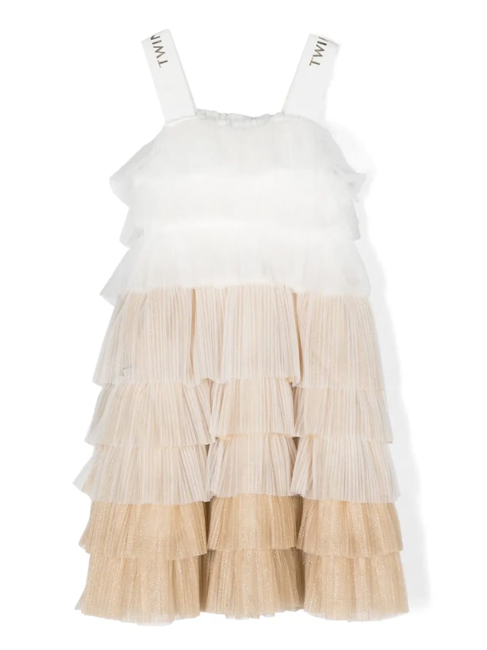 ruffled tulle dress