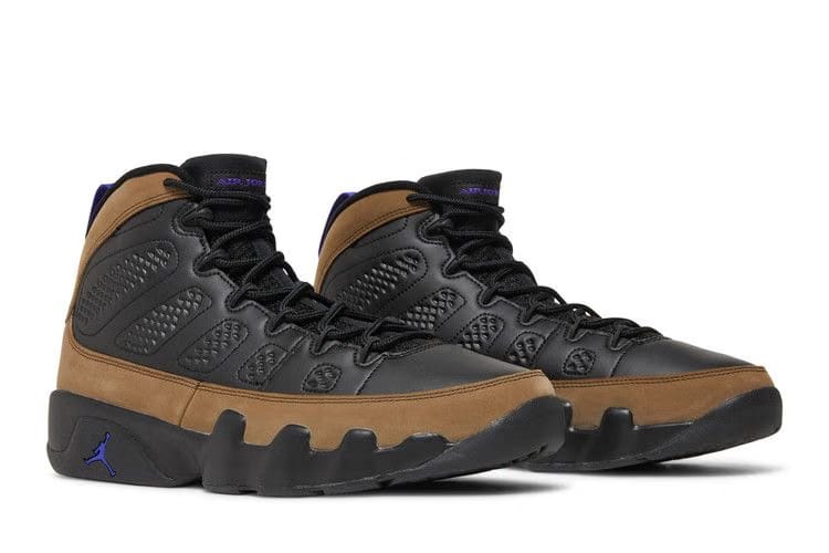 Air Jordan 9 Retro BlackBright ConcordLight Olive