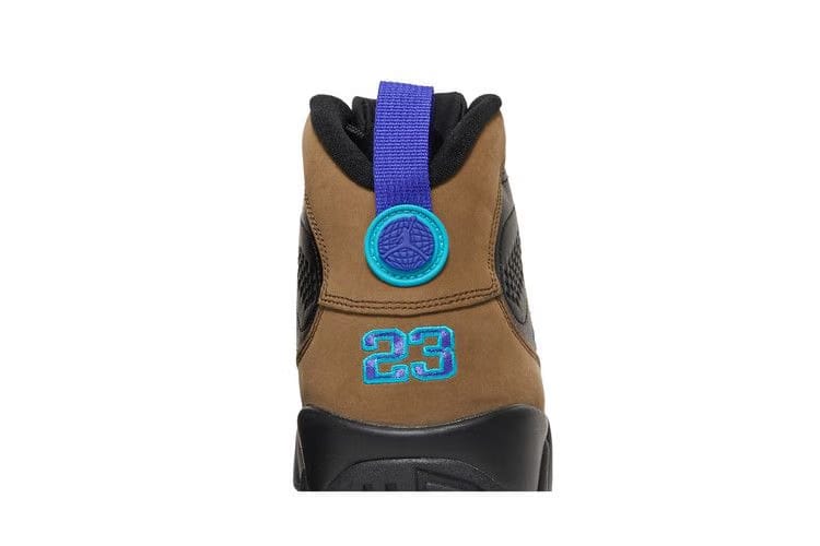 Air Jordan 9 Retro BlackBright ConcordLight Olive