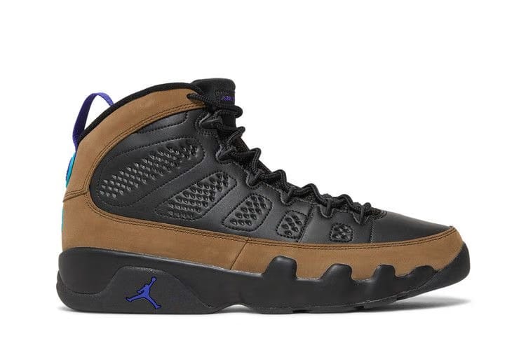 Air Jordan 9 Retro BlackBright ConcordLight Olive