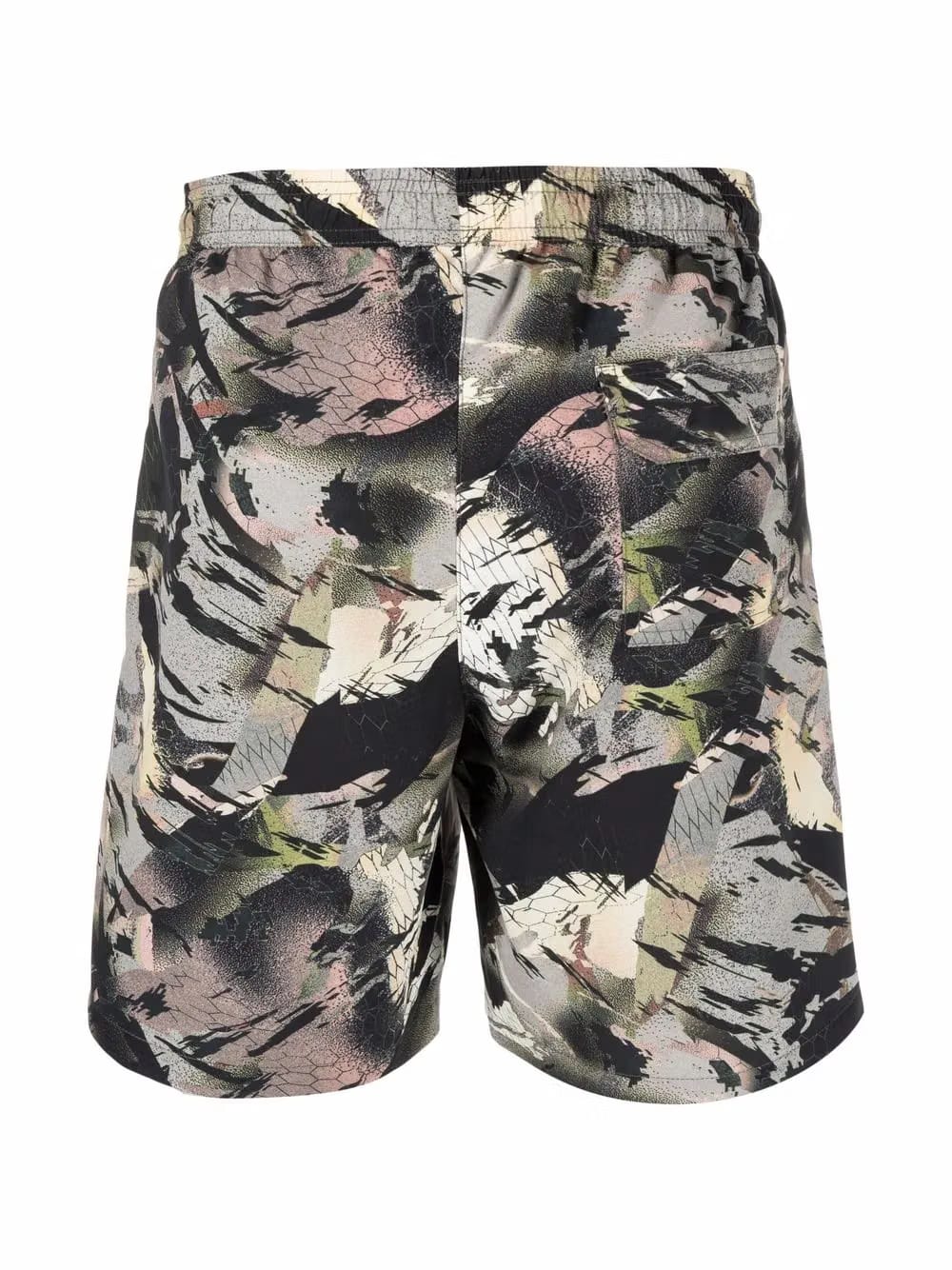 abstract-print swim shorts