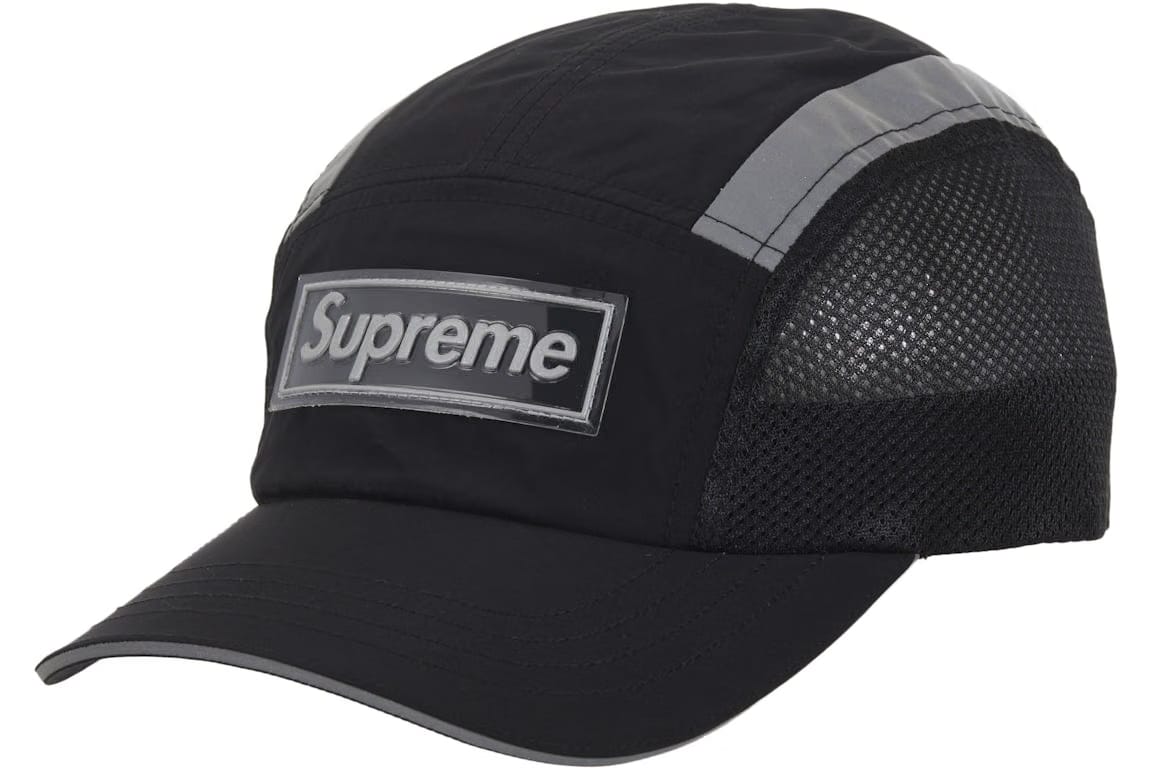 Supreme Side Mesh Camp Cap Black