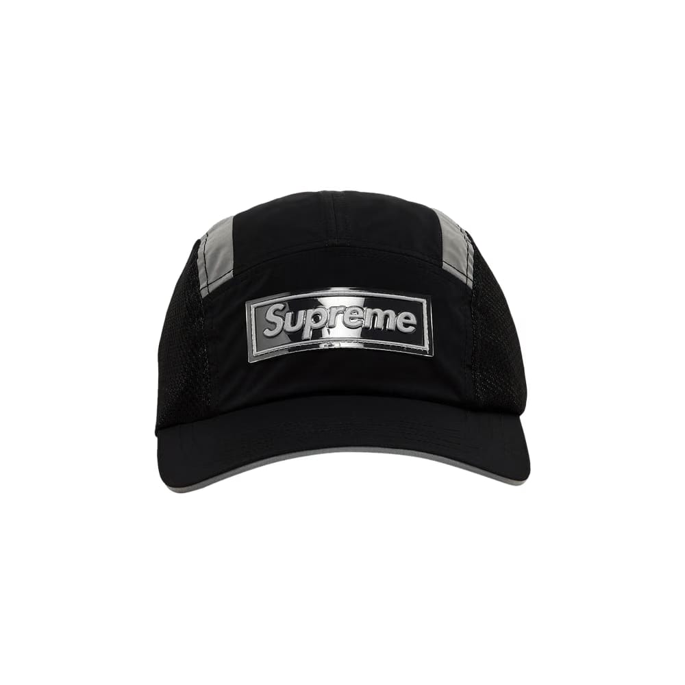 Supreme Side Mesh Camp Cap Black