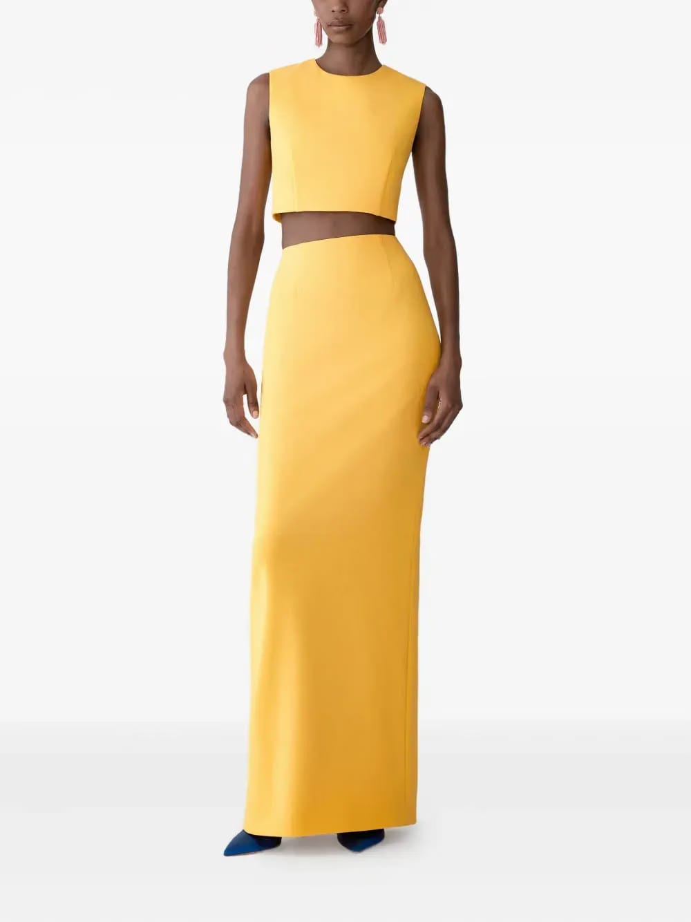 sleeveless cropped top