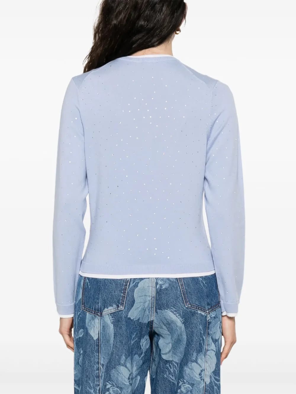 rhinestone-embellished cardigan