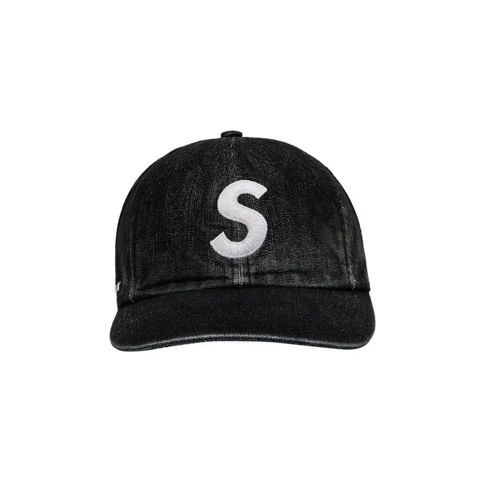 Supreme Cordura Denim S Logo 6-Panel Black