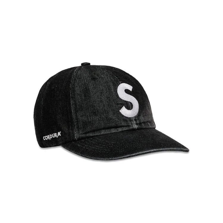 Supreme Cordura Denim S Logo 6-Panel Black