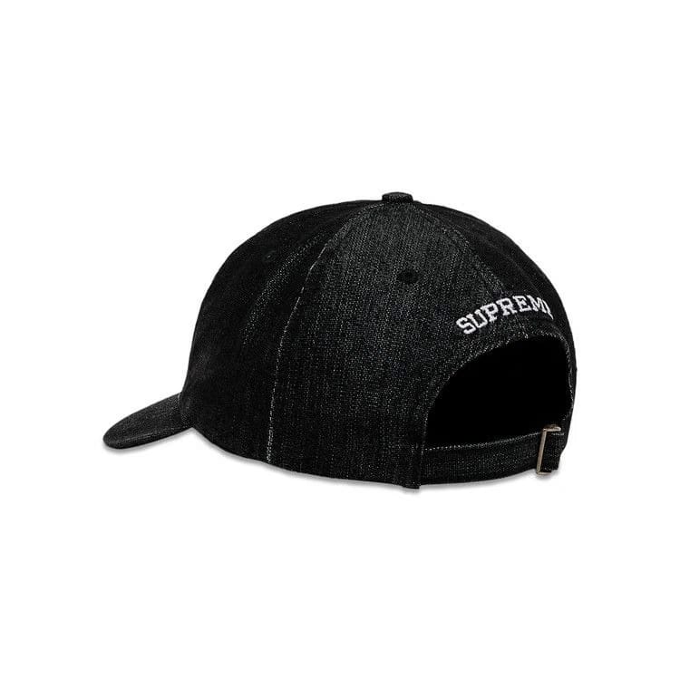 Supreme Cordura Denim S Logo 6-Panel Black
