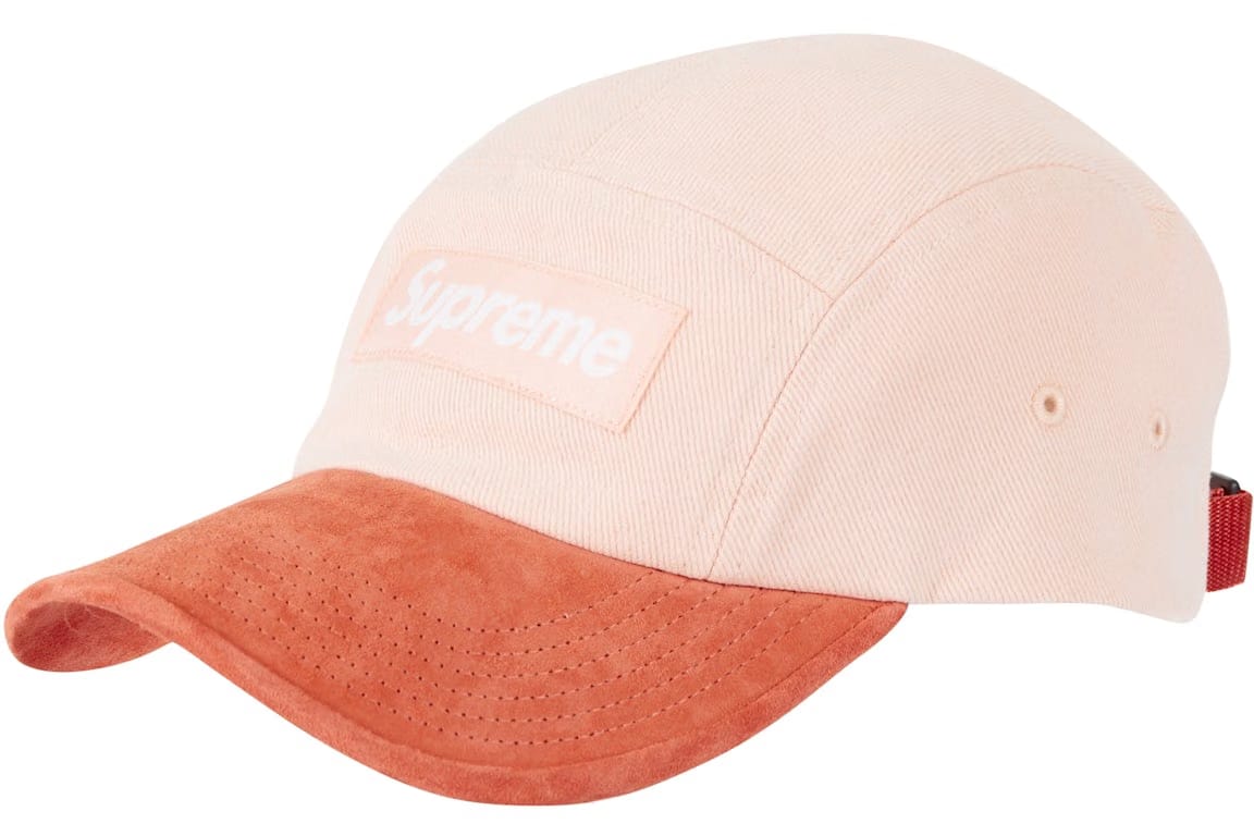 Supreme Suede Visor Camp Cap Peach