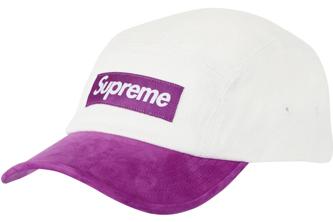Supreme Suede Visor Camp Cap Natural