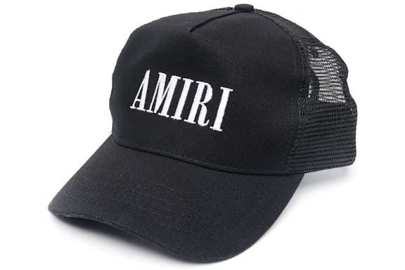 AMIRI Logo Trucker Hat Black/White