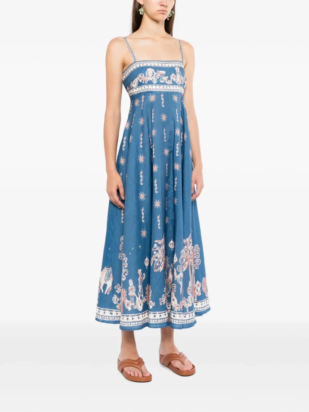 Acacia printed midi dress