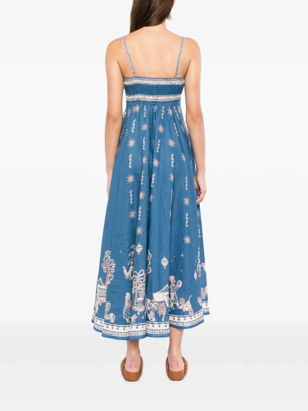 Acacia printed midi dress
