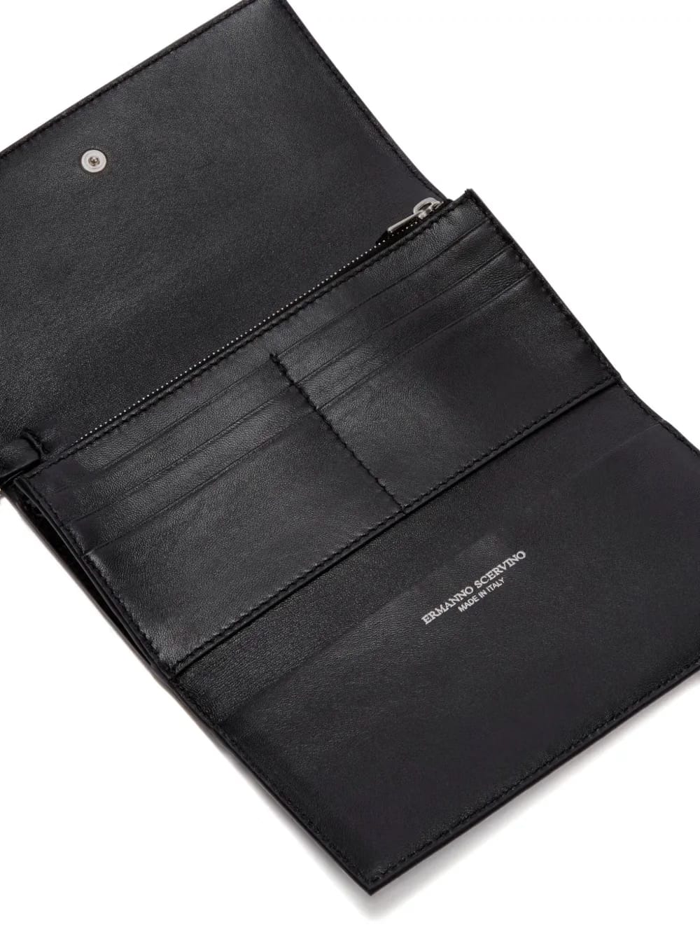 patent-leather detachable-strap wallet