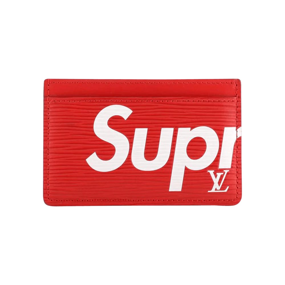 Louis Vuitton x Supreme Porte Carte Simple Epi Red