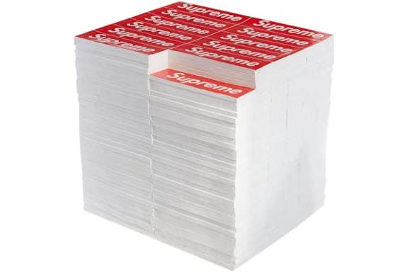 Supreme Rotary Hero Sticker Bricks Stool Side Table Red