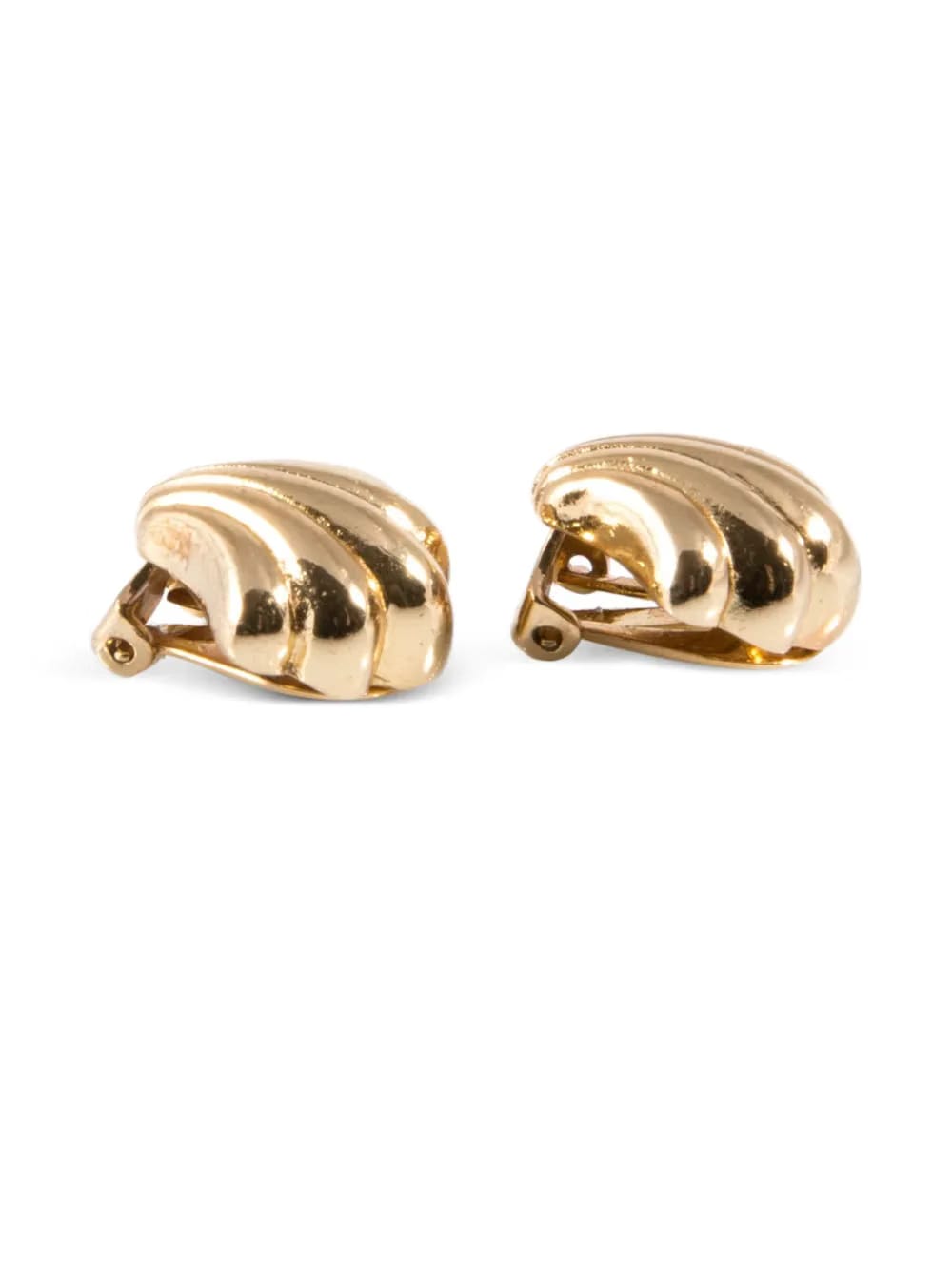 1990s shell clip-on earrings