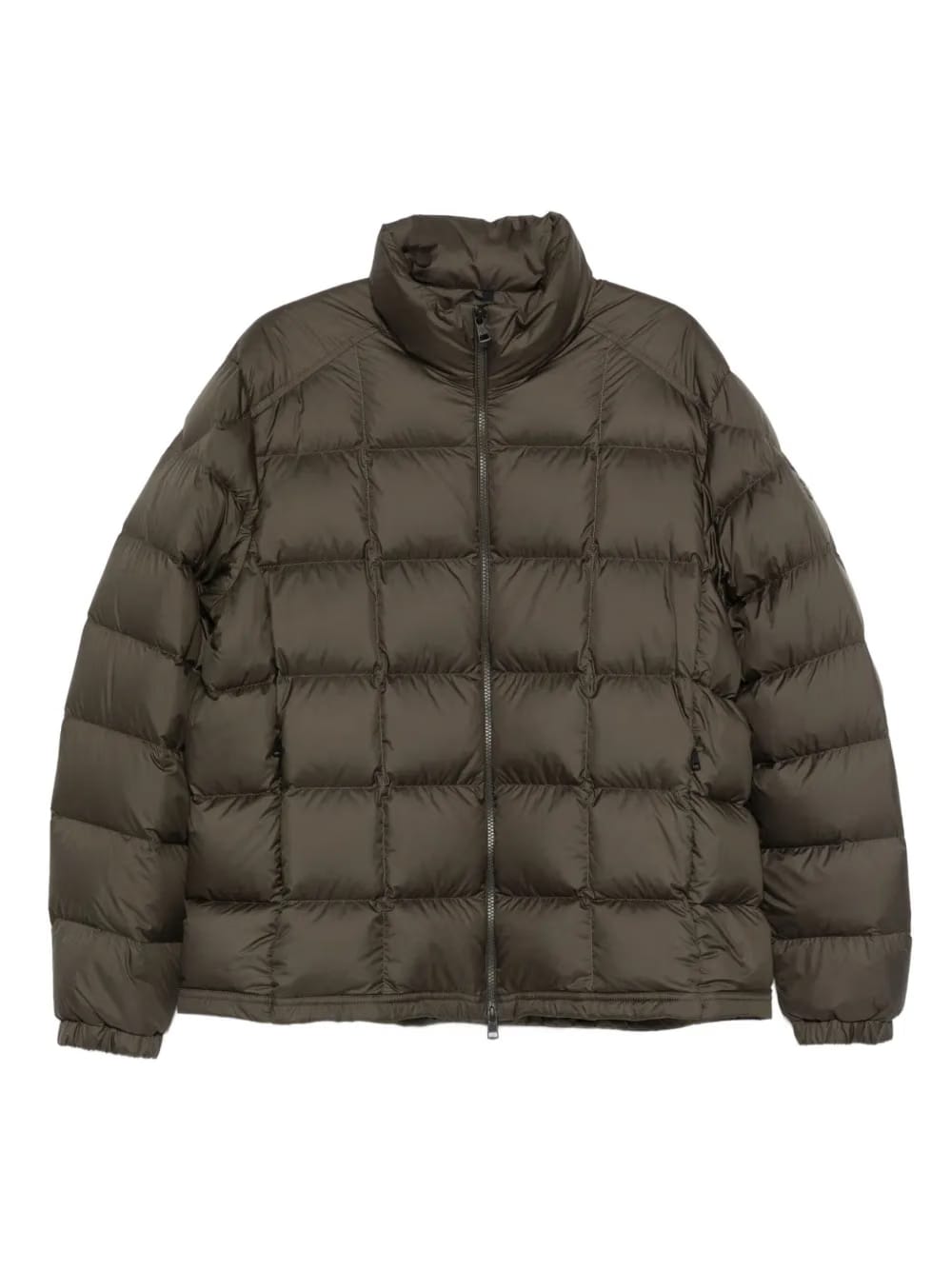 Eglise square-quilted hooded down jacket