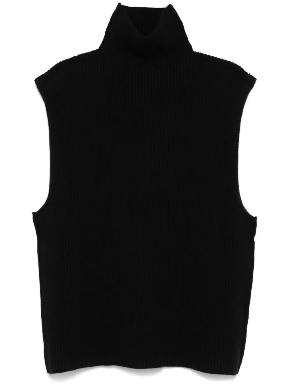 ribbed virgin wool vest