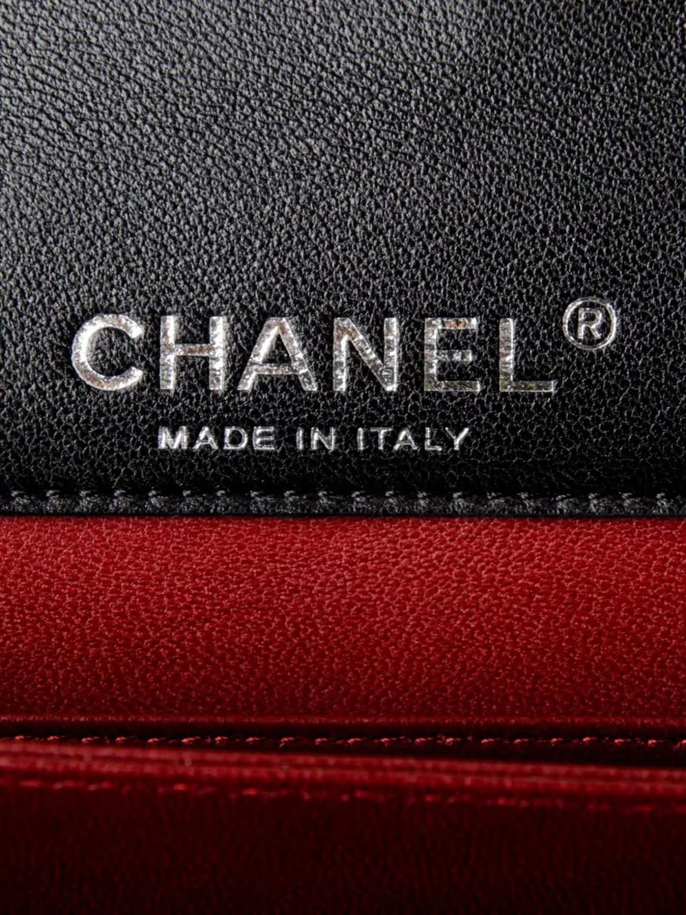2008 chain-link leather clutch bag