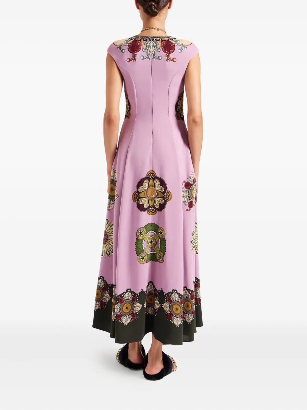 Park Ave print midi dress