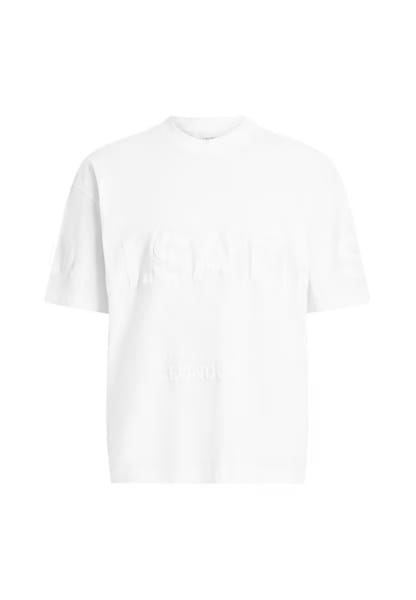 ALL SAINTS BIGGY SS CREW OPTIC WHITE TSHIRT