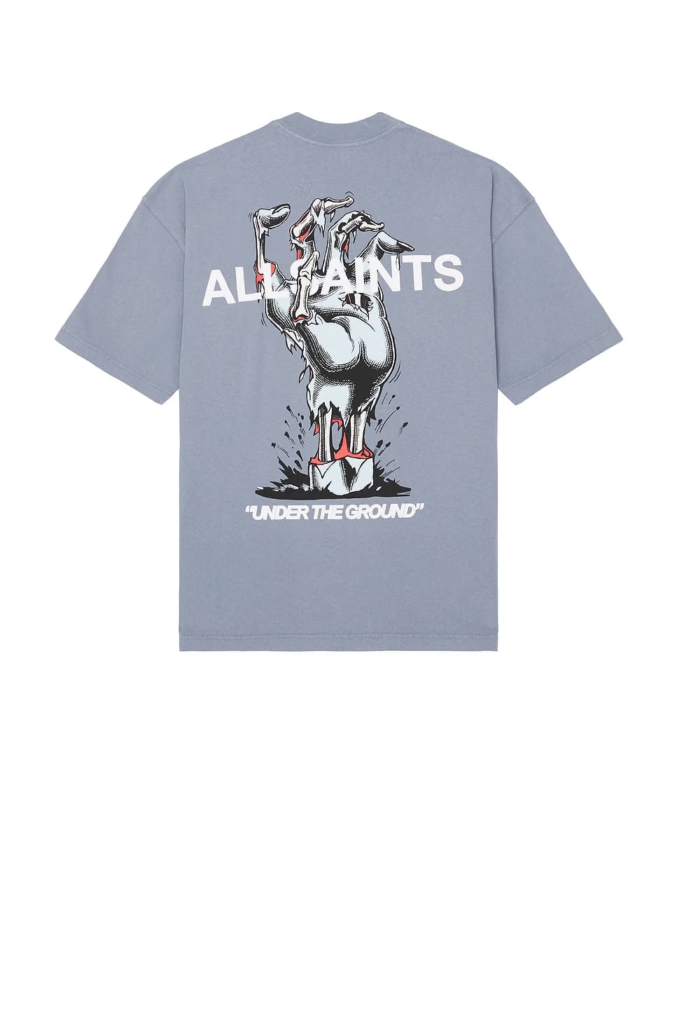 ALL SAINTS UNDERGANG SS CREW DAMSON BLUE