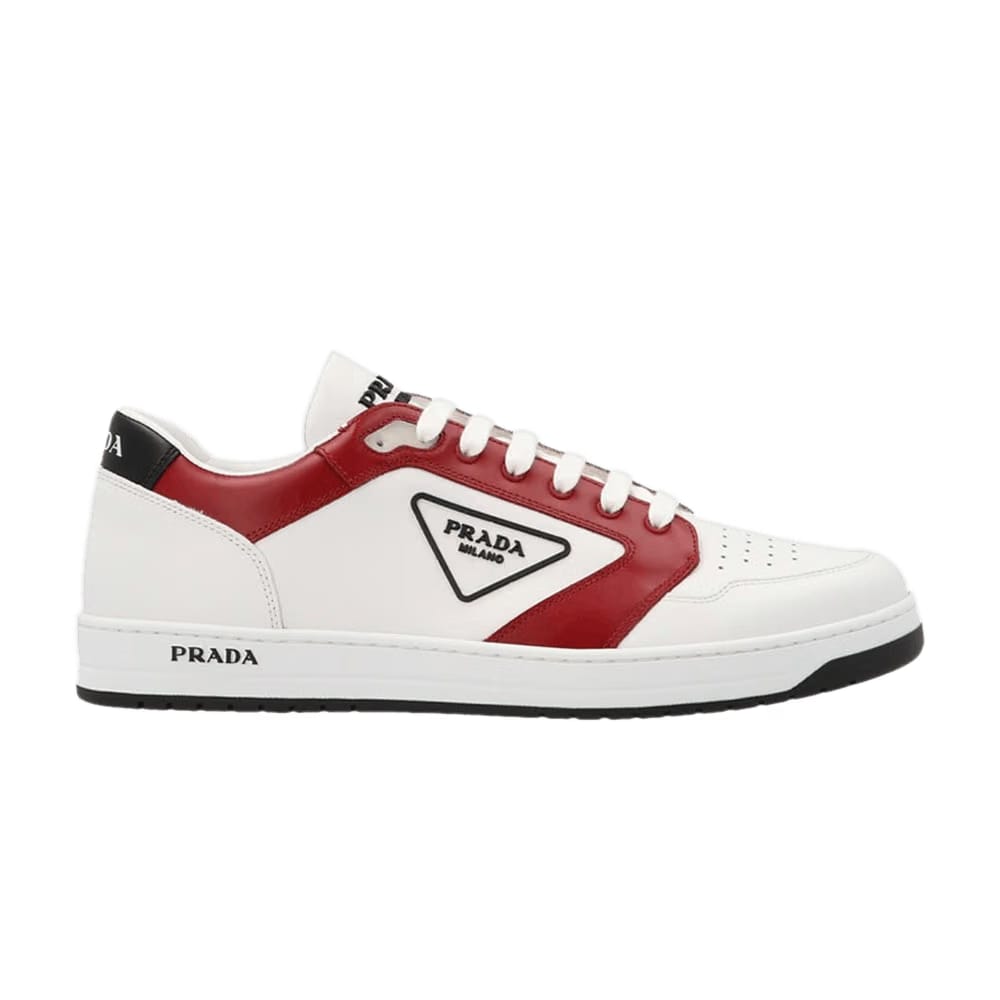 Prada New Avenue Leather Low White Red