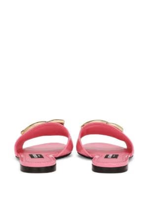DG-logo Patent Leather Sandals