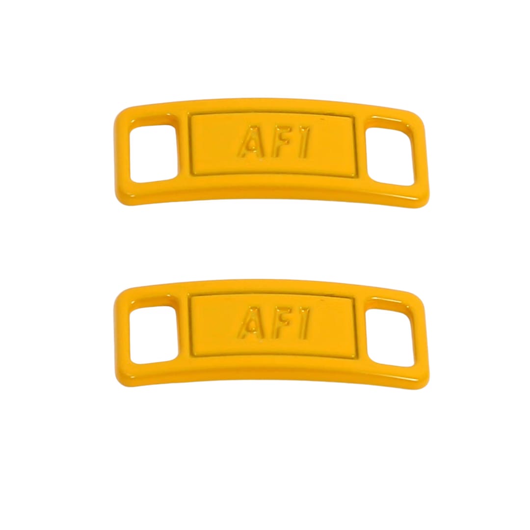 Premium Yellow Air Force 1 Dubrae Replacement ( Lace Tag) By KNOTTY