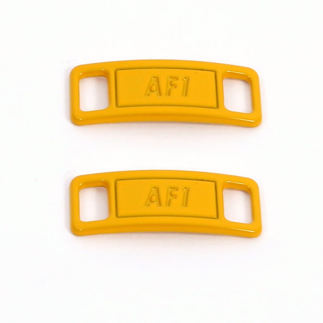 Premium Yellow Air Force 1 Dubrae Replacement ( Lace Tag) By KNOTTY