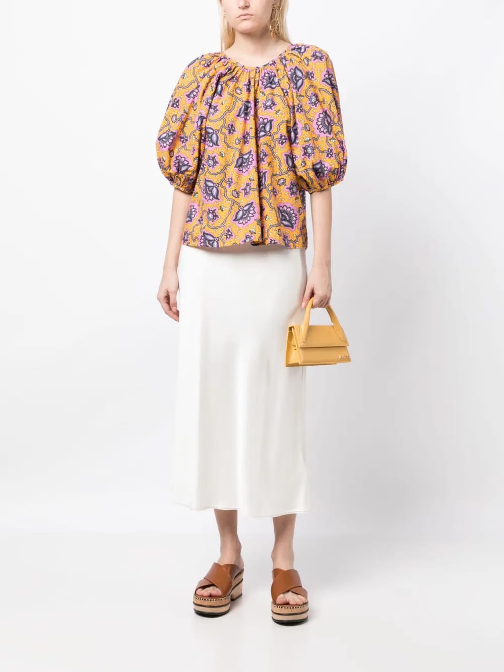 Rowan graphic-print blouse