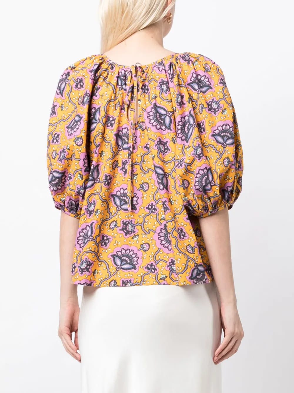 Rowan graphic-print blouse