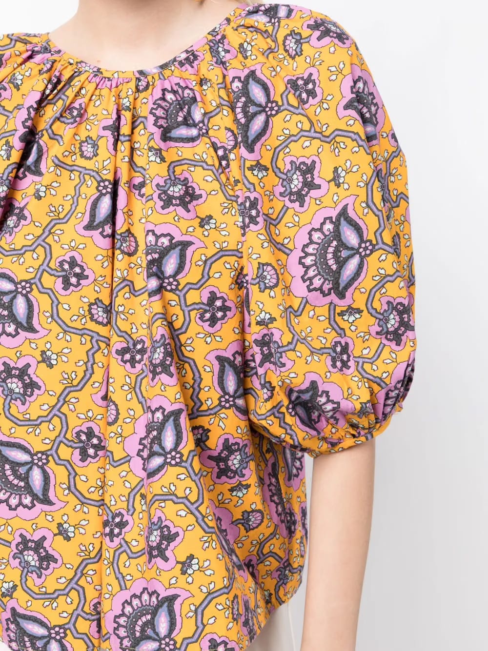 Rowan graphic-print blouse