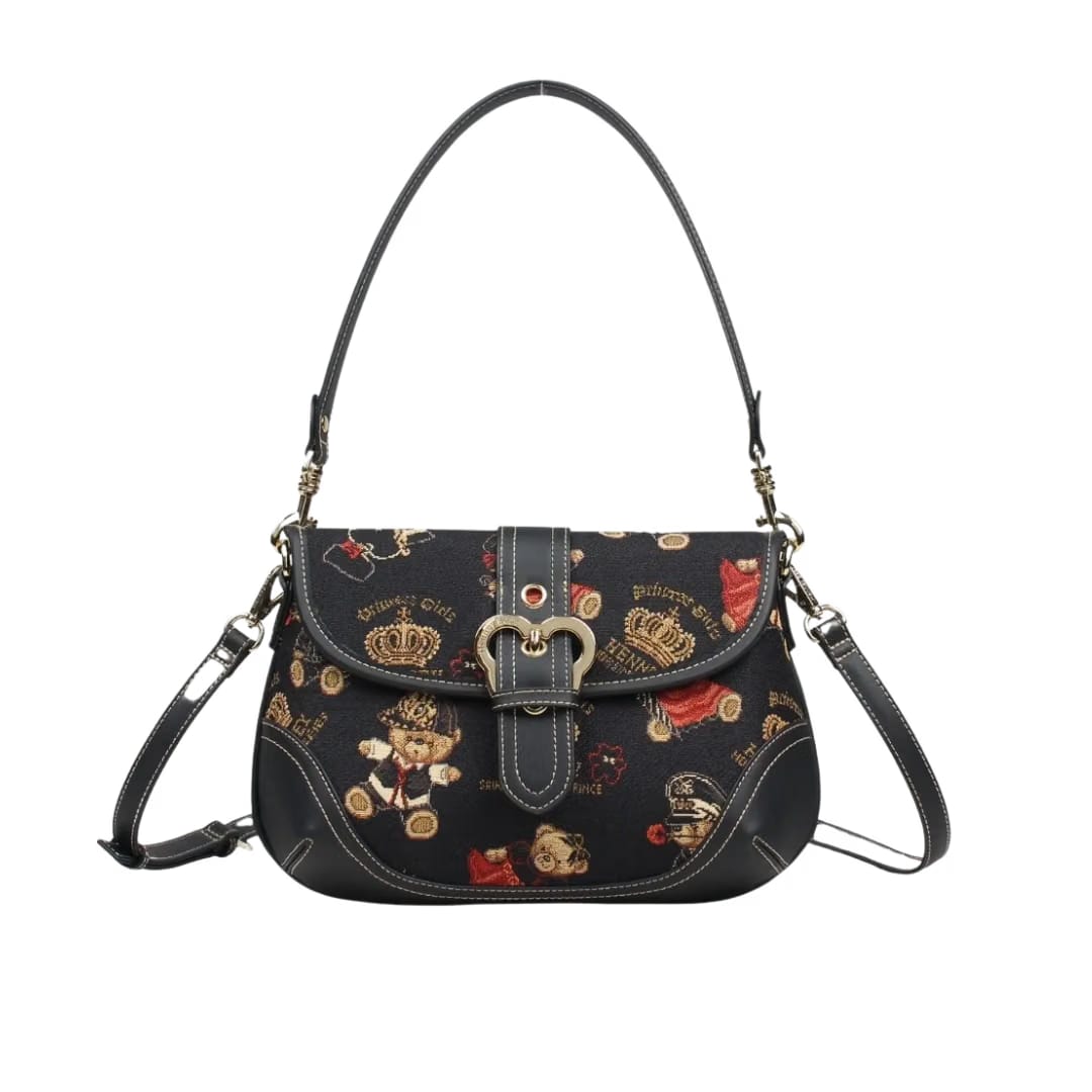 Crown Bear Shoulder Bag (H-1144-SB-CRB)