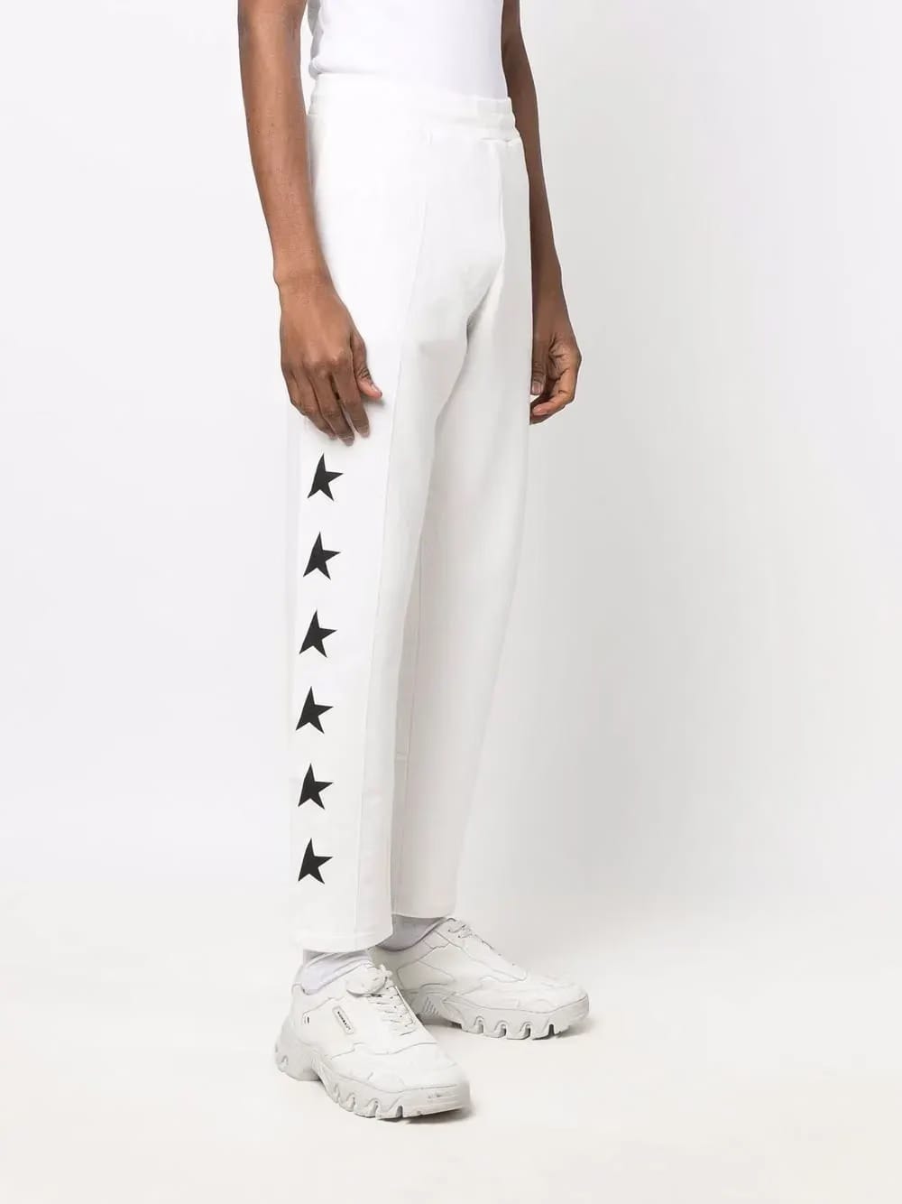 star print track pants