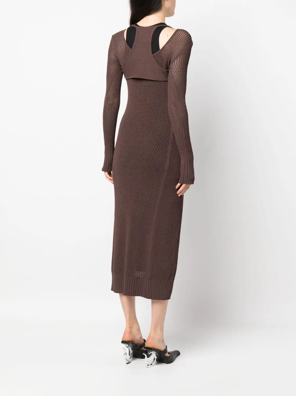 cut-out-effect cardi-coat