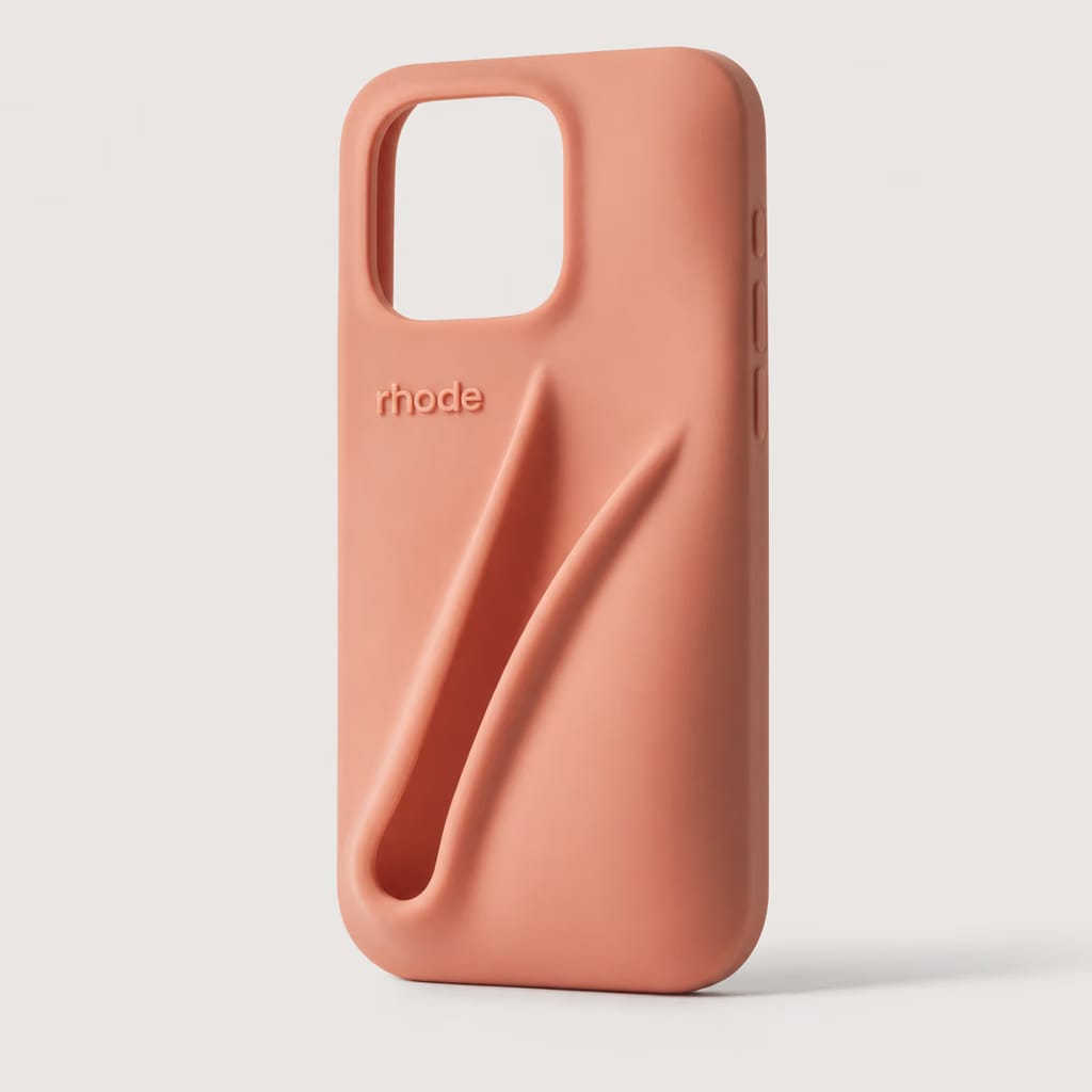 Rhode Lip Case Silicone iPhone Case Peach Pit